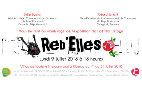 Laêtitia vous invite au vernissage de l'exposition &quot;Reb'Elles&quot;