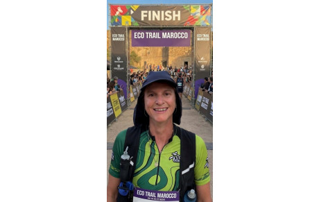 Hélène sur les chemins du trail de Ouarzazate